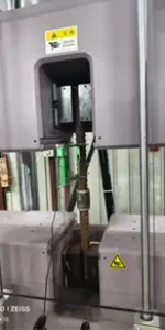 Rebar coupler cyclic testing machine